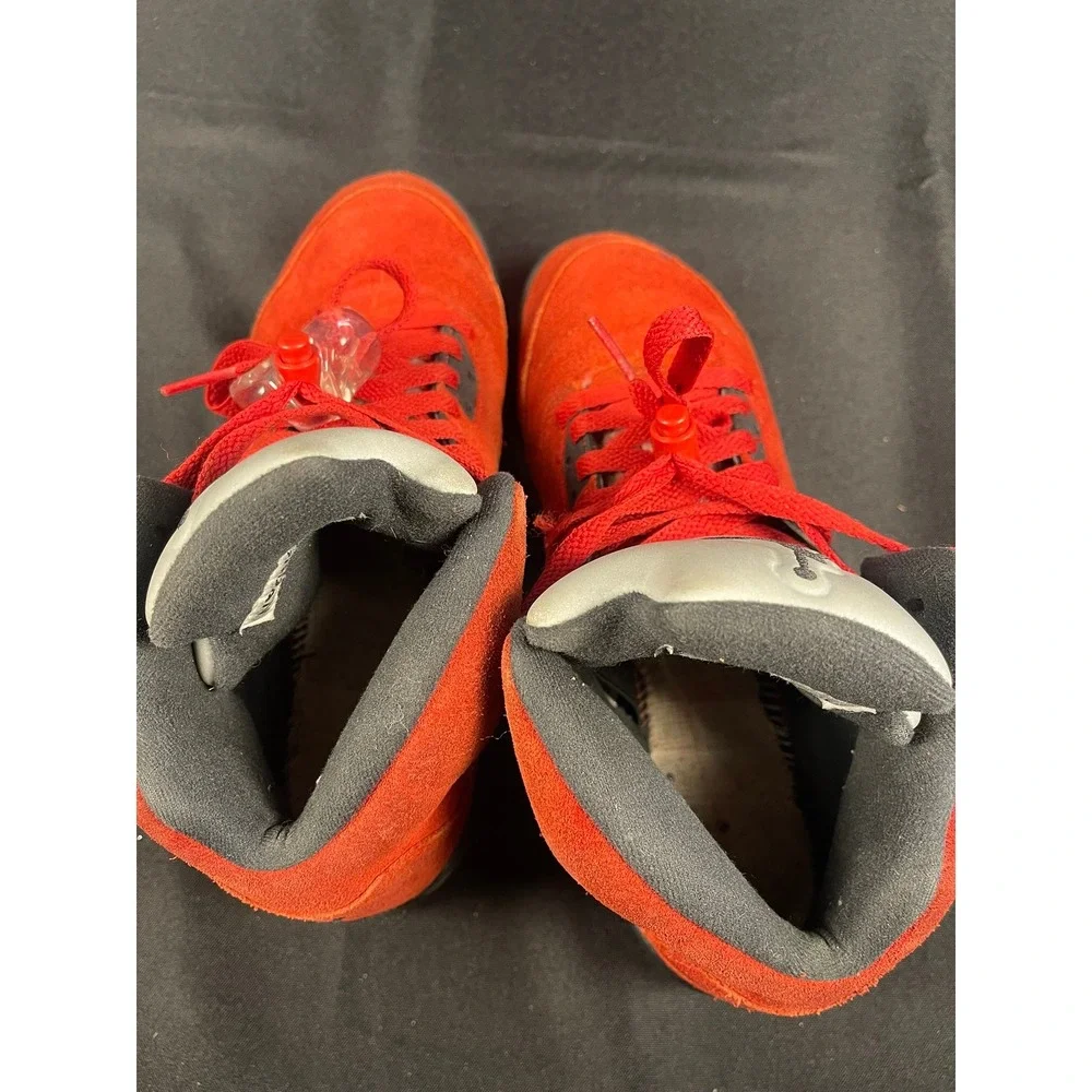 Jordan 5 Retro‎ Raging Bull 2021 University Red Boys 6.5Y Sneakers, No Insoles